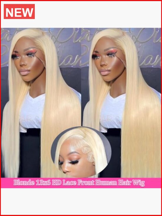 13x6 HD Transparent Lace Front Wig Human Hair 180% Density Straight Pre Plucked